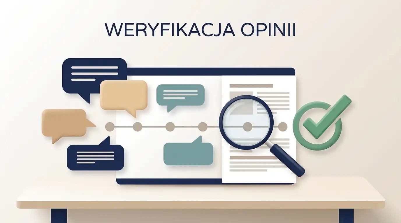 Ilustracja analizy opinii, osi czasu skargi i porównania informacji